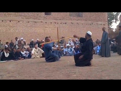 تحطيب صعيدى مع المزمار البلدى من غرب ادفو تراث صعيدي 