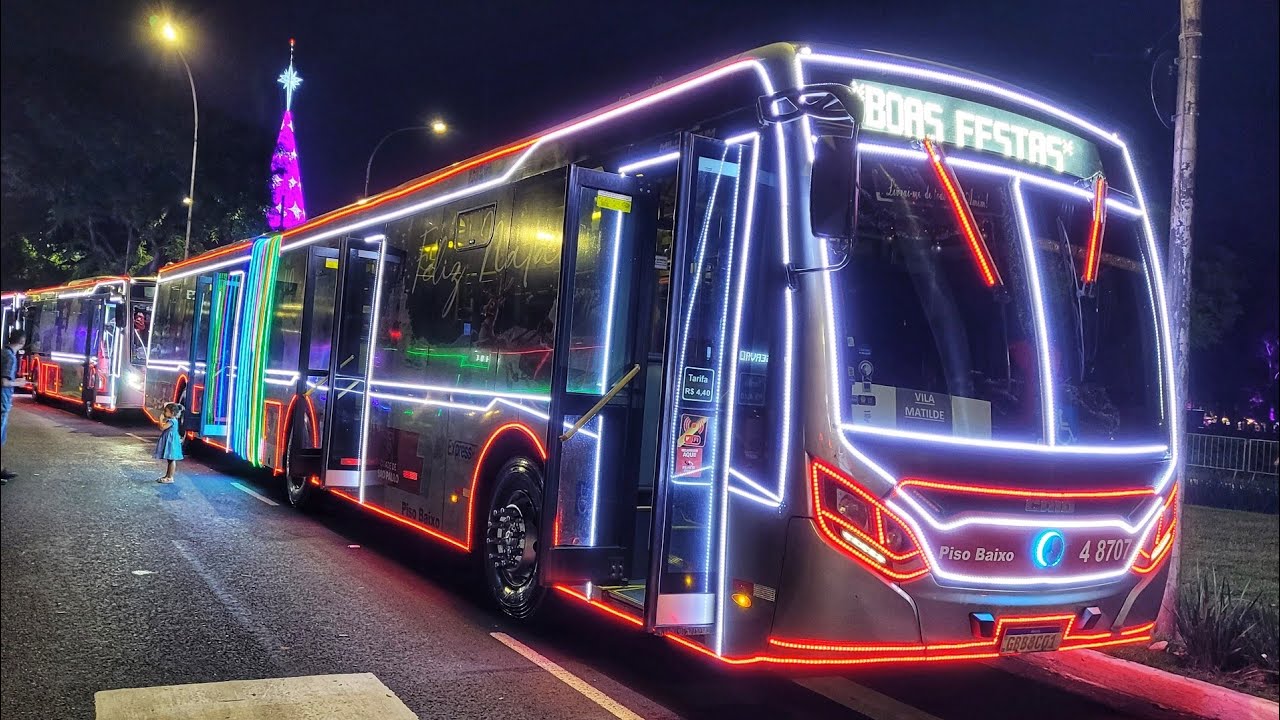 ÔNIBUS NATALINOS no PARQUE IBIRAPUERA em SÃO PAULO | NATAL 2023