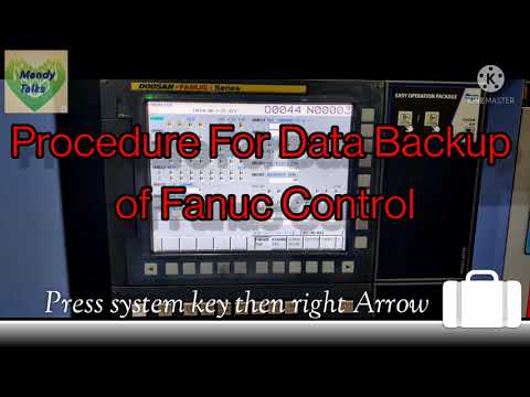 Procedure for Fanuc data backup