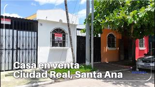Casa En Venta En Ciudad Real Santa Ana, El Salvador