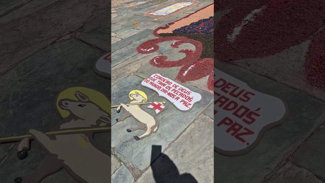 Tapete para procissão de Páscoa