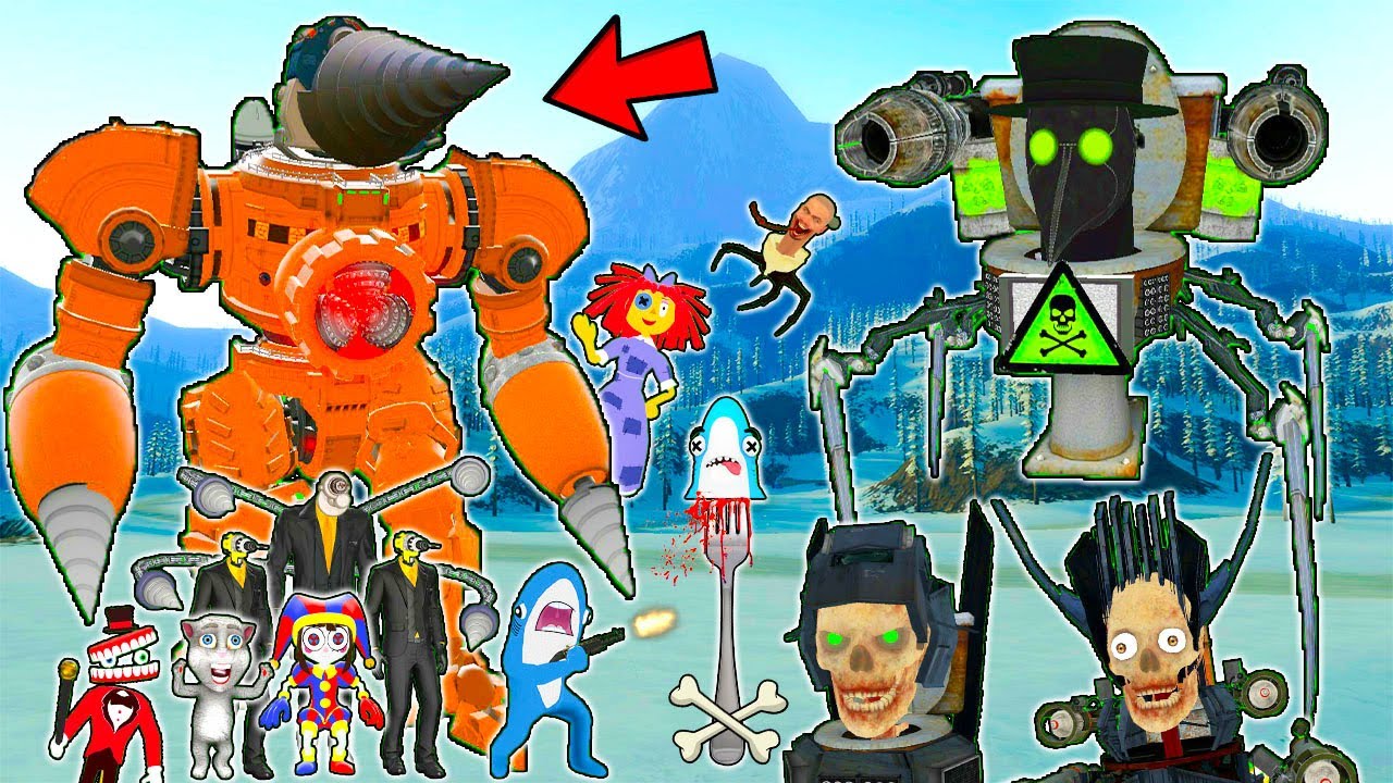 TITANUL BURGHIU DIN MULTIVERSE IL DISTRUGE PE SKIBIDI TOALETA DOCTOR CU TOXINE! DOMNUL TV E SALVAT!