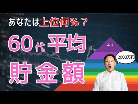 【60代の貯金】平均2683万円は本当？中央値との違いと自分の位置を解説