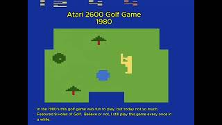 Atari 2600 Golf Game | 1980's | Best Golf Game Ever, maybe not, but definitely brings back memories!