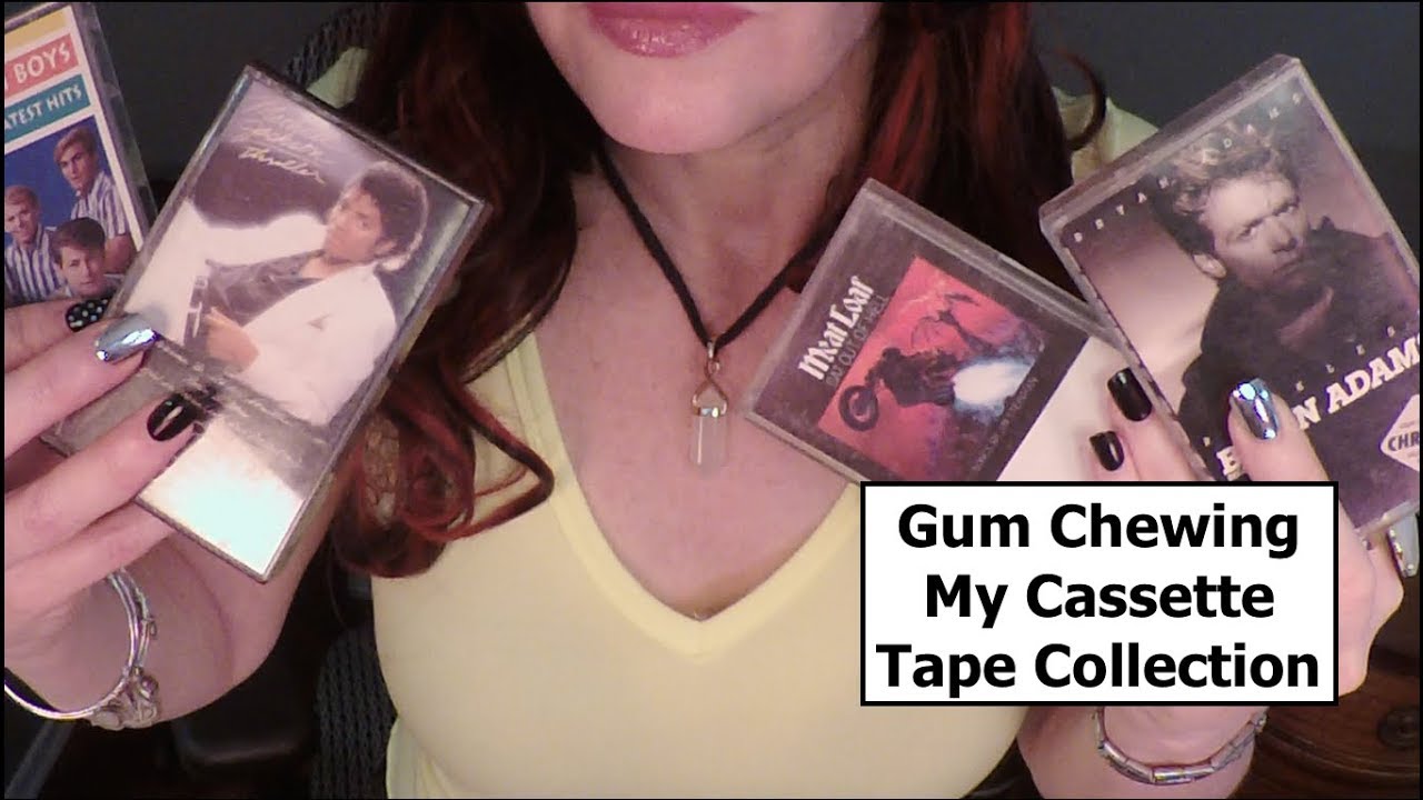 ASMR Жевательная резинка / Моя коллекция аудиокассет. Шепчет
