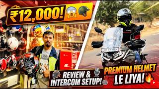 Bought Premium Helmet For ₹12,000! 😱🪖 | Review & Intercom Setup! 🎤🔥| Apache RTX 300 | Vlog