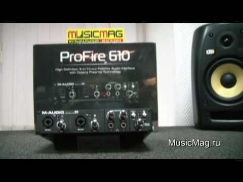 MusicMag.ru: M-Audio ProFire 610 audio interface video review