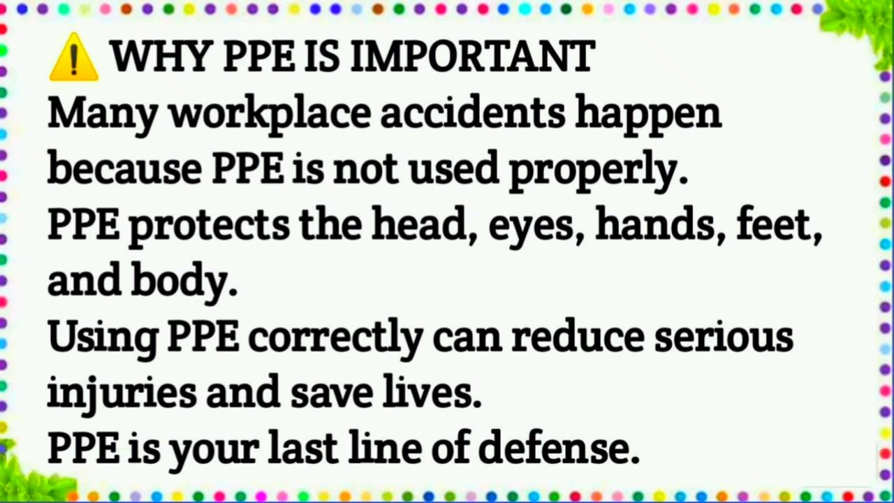 PPE Safety Explained in 30 Seconds