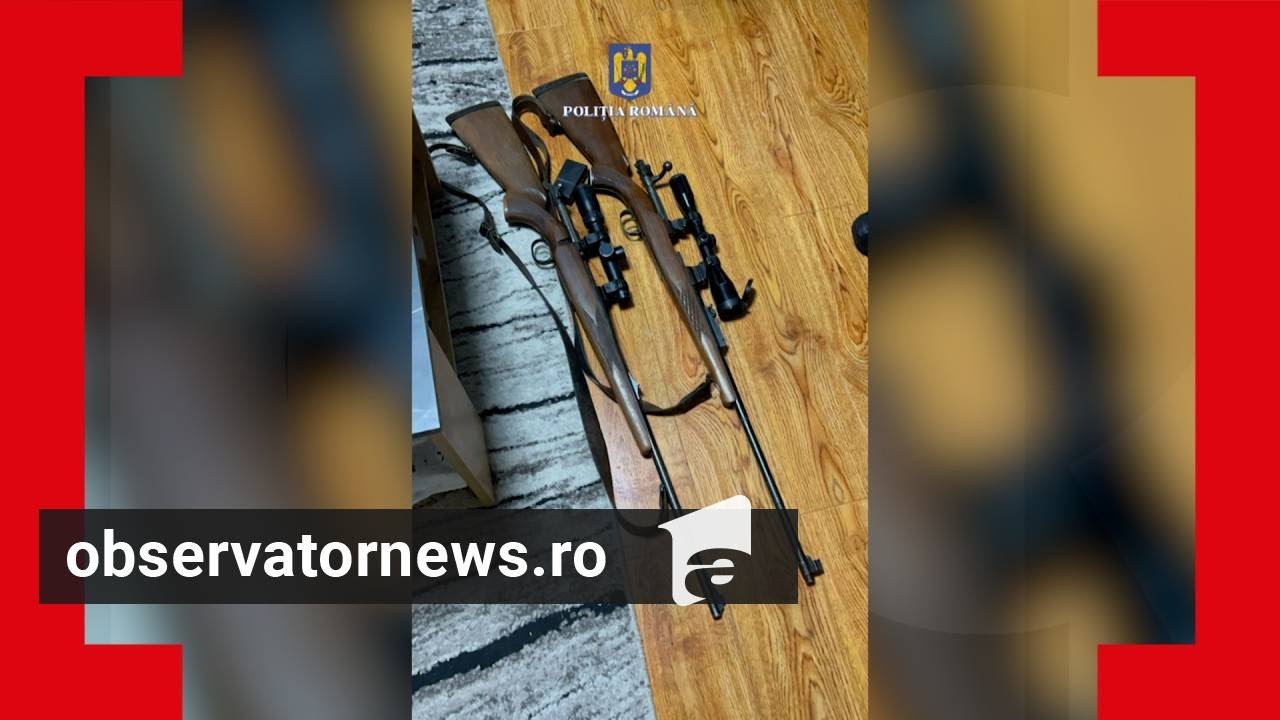 Trafic de arme în satele din Suceava. Poliţiştii au ridicat 20 de arme introduse ilegal în ţară