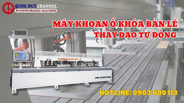 Khoan Ổ Khóa - Bản Lề Với Máy Phay Khoan CNC 3 Phương | Máy Gỗ Quốc Duy Channel