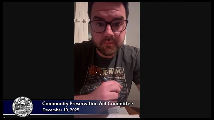 Community Preservation Act Committee 12/10/2025