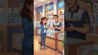 At the Phone Shop 📱 | Real-Life English Conversation #shorts short