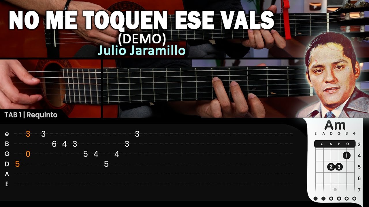 No Me Toquen Ese Vals - Julio Jaramillo - En GUITARRA Demo Tutorial