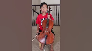 Seven Year Old Cellist Performs G Major Scale 1 Octave