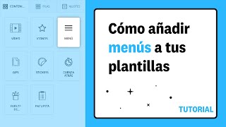 Tutorial editor Acumbamail: Cómo añadir menús a tu plantilla de email