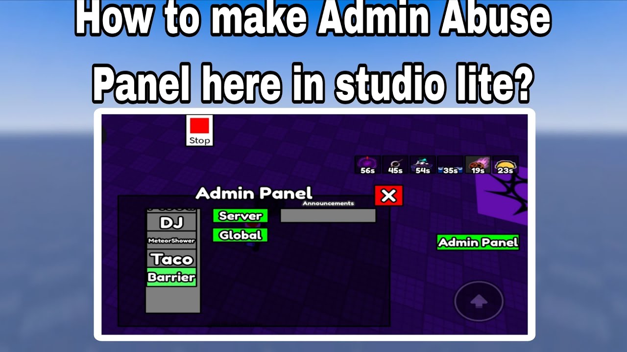 Admin Panel kit in studio lite - YouTube