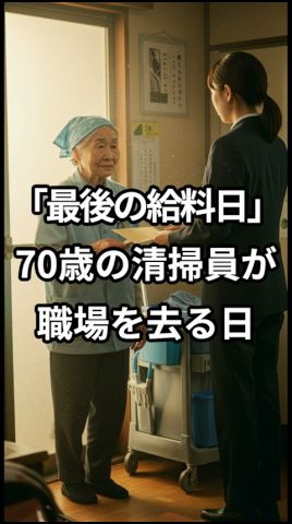 「70歳の清掃員、最後の給料日に涙した理由」