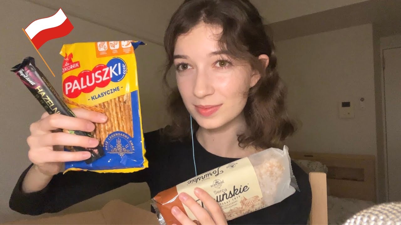 ASMR trying Polish snacks 🍭
