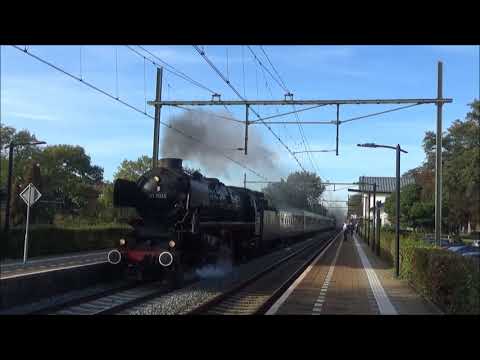 SSN 01 1075 en 65 018 denderen door station Vught