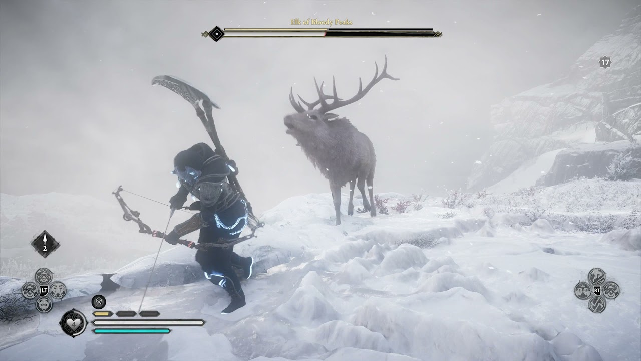 Assassin's Creed Valhalla Defeat Elk of Bloody Peaks Legendary Animal