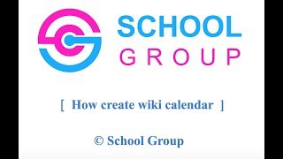 How create wiki calendar