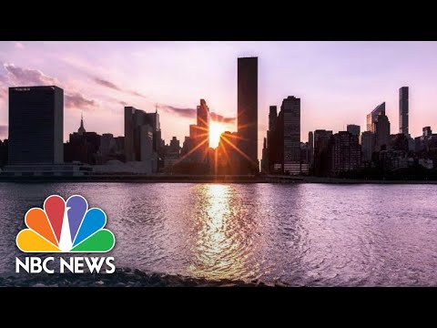 Video: Se den magiska Manhattanhenge i 2018: Vet när och var