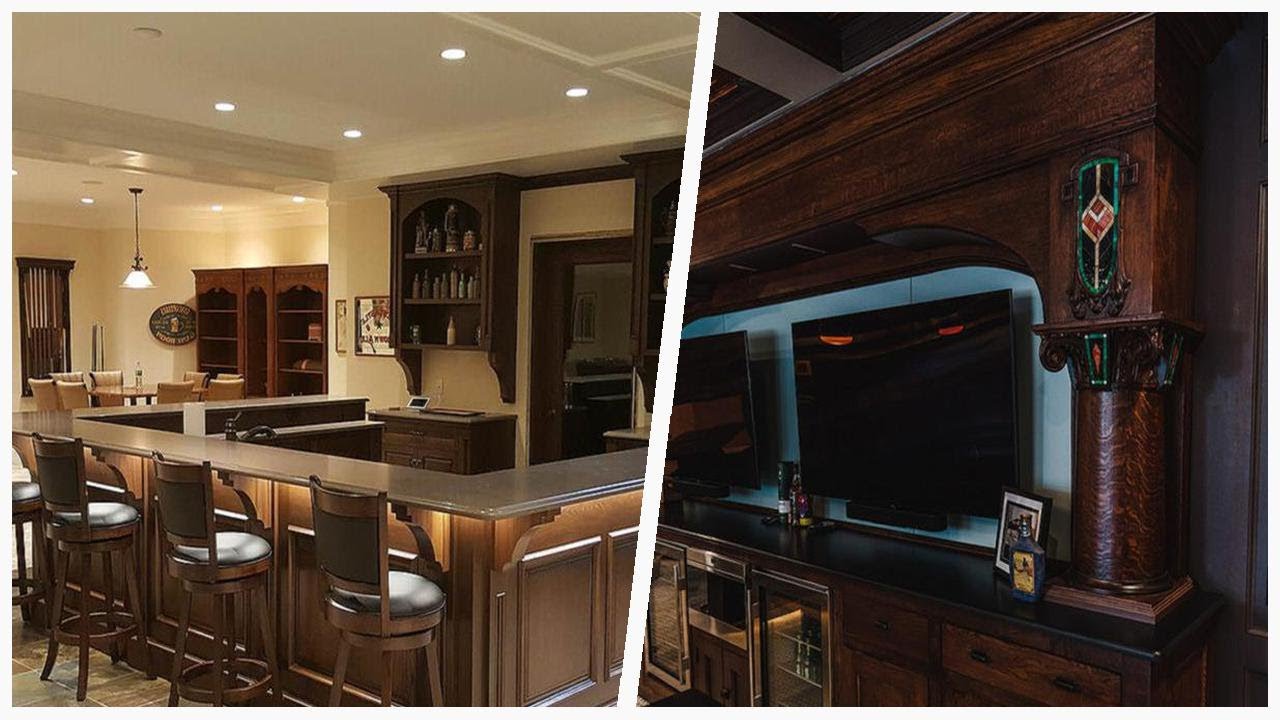 75 Huge Craftsman Home Bar Design 🔴 - YouTube