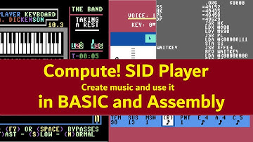 Create music and play it in BASIC or Assembly with the Original SID Player from COMPUTE! on the C64