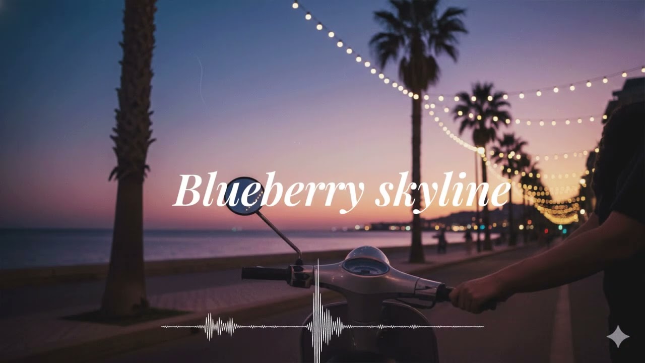 Blueberry Skyline 💙🌆 | Indie Pop Chill • Dreamy Sunset Drive Love Song | Romantic & Cinematic