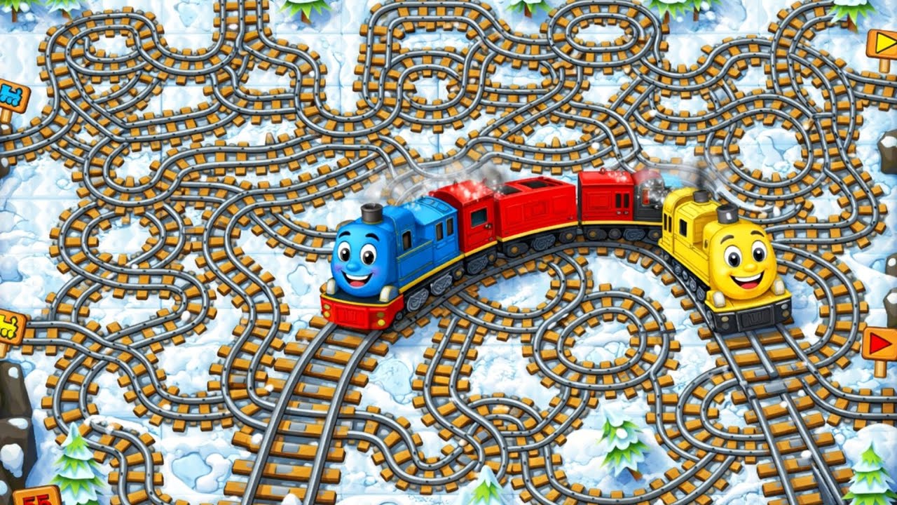 🚂 Головоломка «Поезд-экспресс» (уровень «Тундра») | Геймплей на Android, эпизод 604
