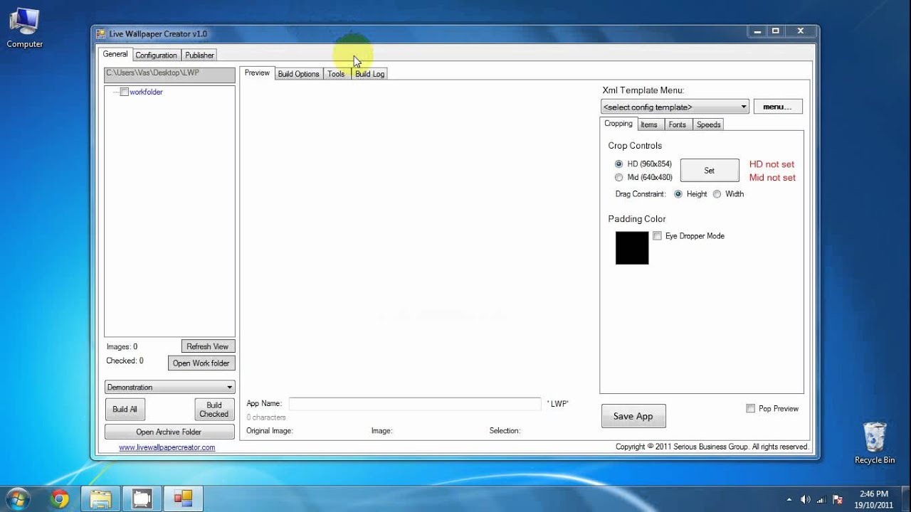 STEP 2 CONFIGURE THE LIVE WALLPAPER CREATOR YouTube