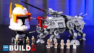 LEGO Speed Build! STAR WARS AT-TE Walker & Clone Commander Cody Helmet | LEGO STAR WARS