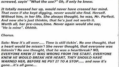 If Only He Knew w/ Lyrics by me!