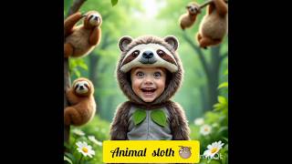 animal sloth fancy dress
