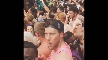 Shirtless Justin Bieber dancing to Where Are U Now at Rehab in Las Vegas, Nevada   May 2, 2015