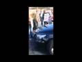 Eamon gilmores car egged by eirigi protest