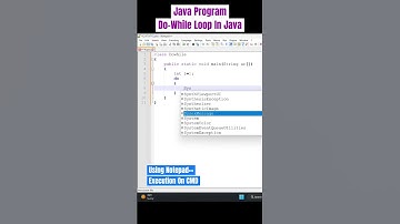 Do-While Loop In Java | #shorts #coding #java #programming