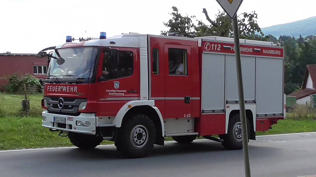 [Brand in Asylunterkunft] Feuerwehr Bad Emstal und Naumburg auf Einsatzfahrt