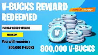 REDEEM THE 800,000 V-BUCKS CODE IN FORTNITE!