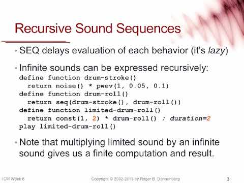 6.1 Programming Techniques and Recursive Sounds