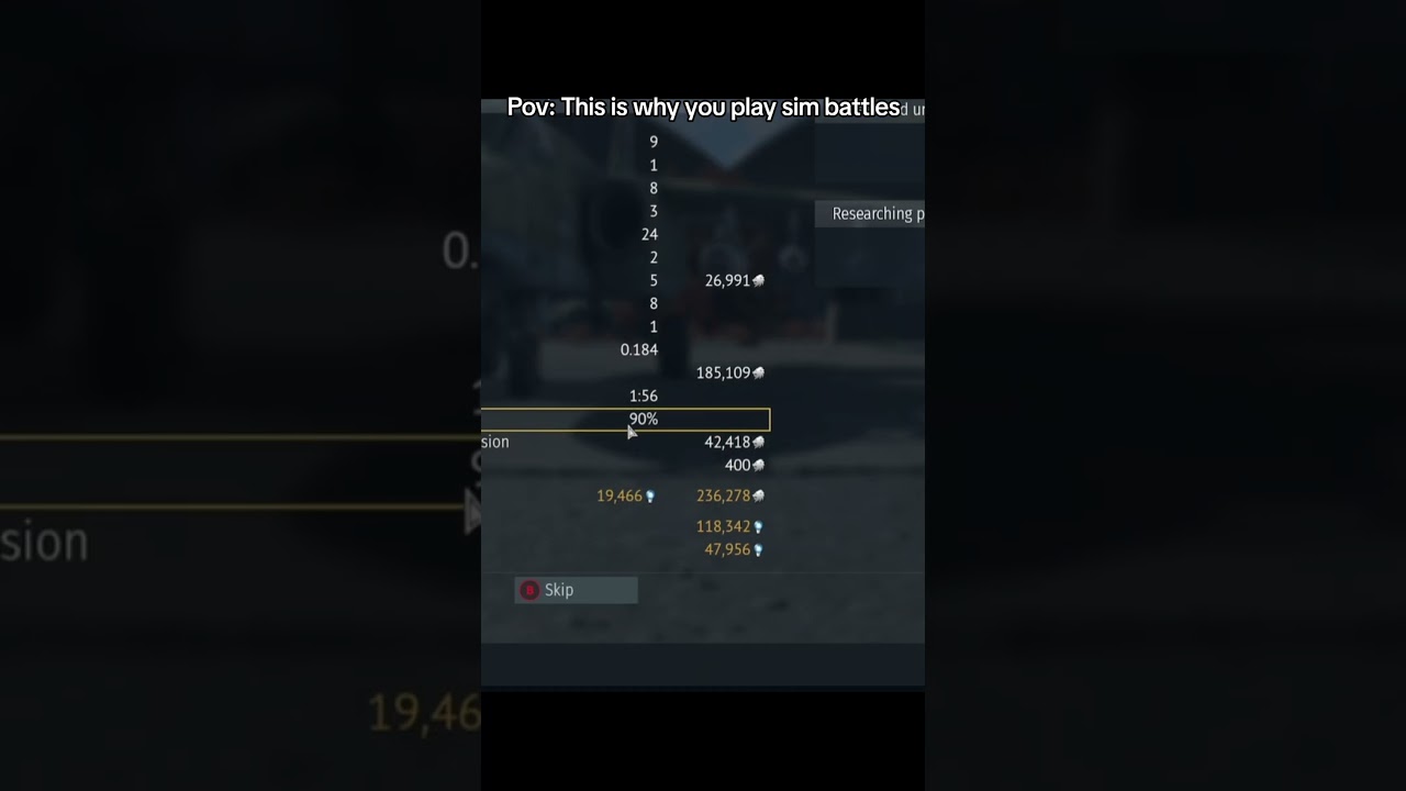 This is why u play sim battles in #warthunder #radar #tank