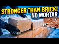 Cold Temperatures Turn Compressed Clay Into Walls Stronger Than Brick. No Mortar Required!