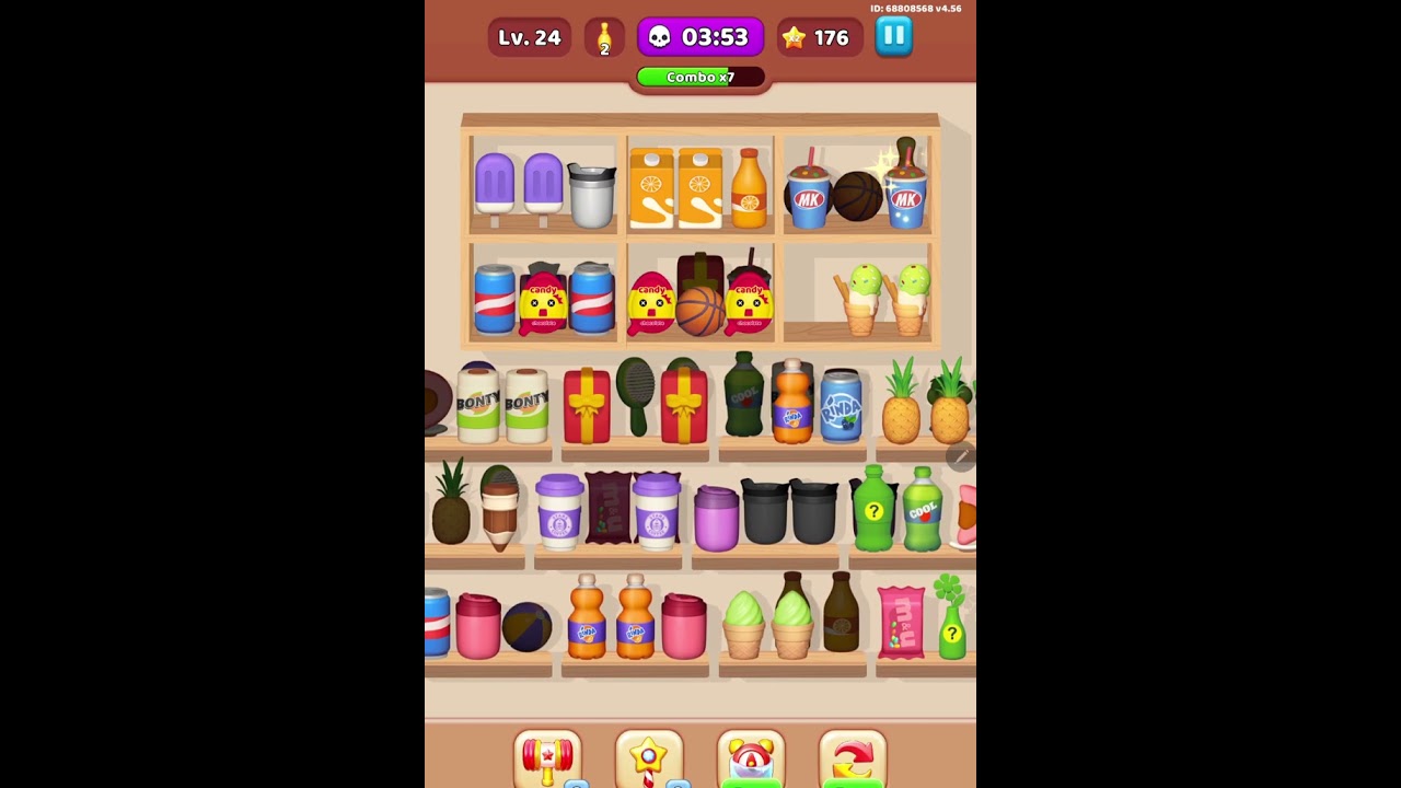 LV 24 Puzzle Game | Goods Sorting Challenge #gameplay #games #asmr #puzzle #mobilegame #sortinggame