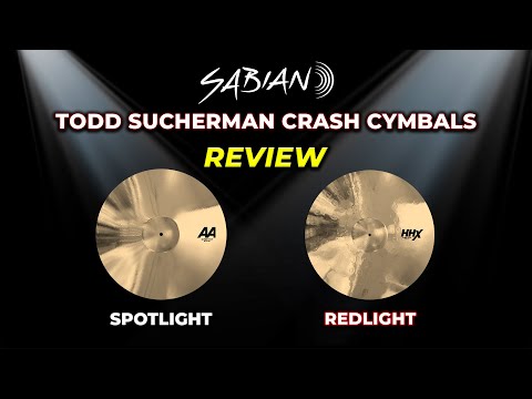 NEW Sabian Todd Sucherman Crash Cymbals Review Spotlight Redlight 