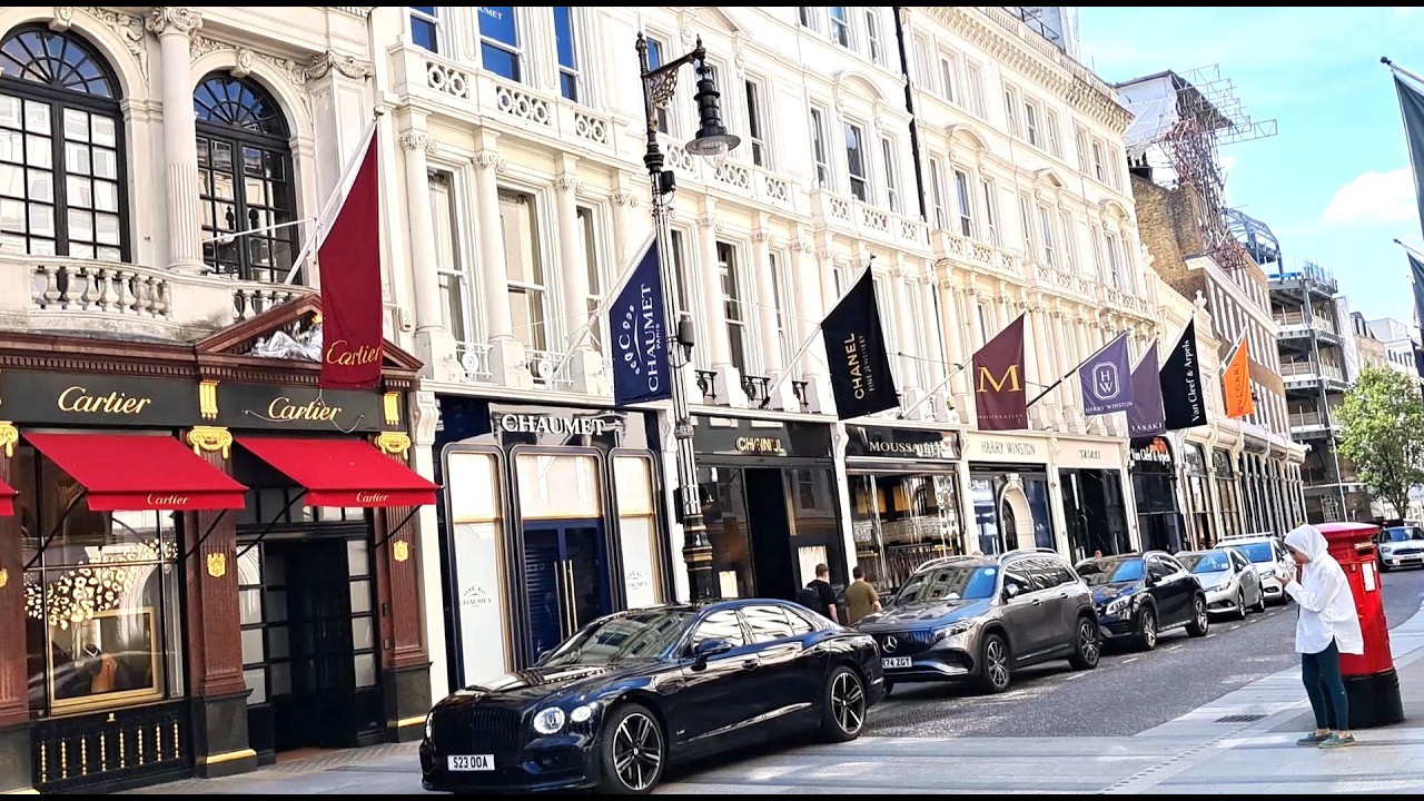 British Luxury Stores | A Summer Walk on Old Bond Street, LONDON💎🛍️🇬🇧