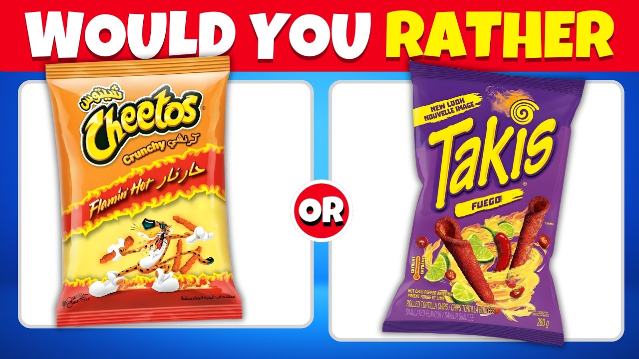 😋 Would You Rather Food Edition | Snacks & Junk Food Quiz