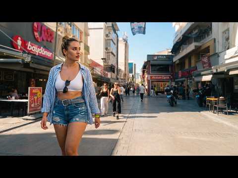 Izmir, 튀르키예 | Fevzi Paşa 대로 | 역사 도보 여행 4K