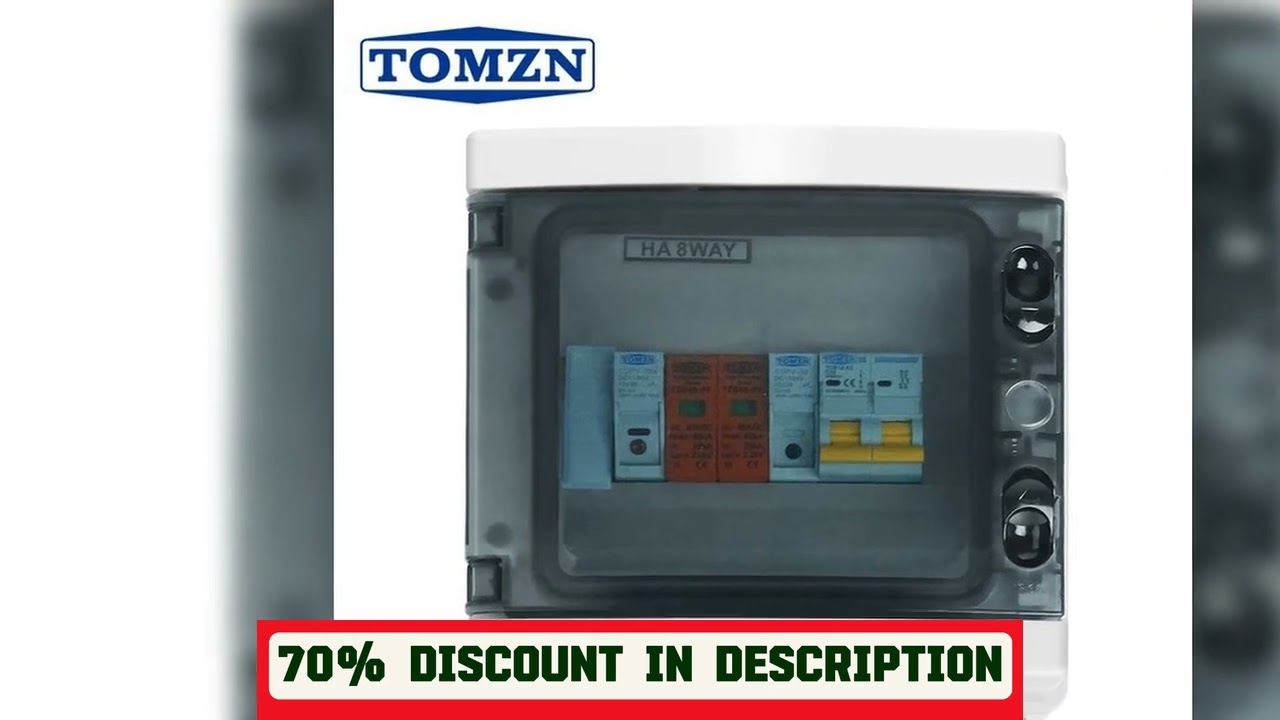 A must-have product! TOMZN Solar photovoltaic PV Combiner Box With Lightning Protection 1 input 1