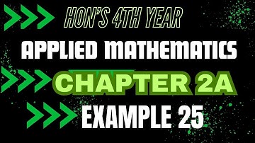 Applied Mathematics Chapter 2A Example 25 । method of applied