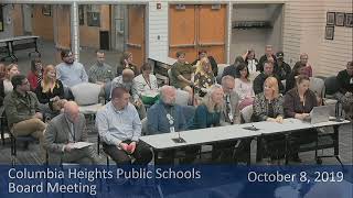 School Board Meeting October 8, 2019